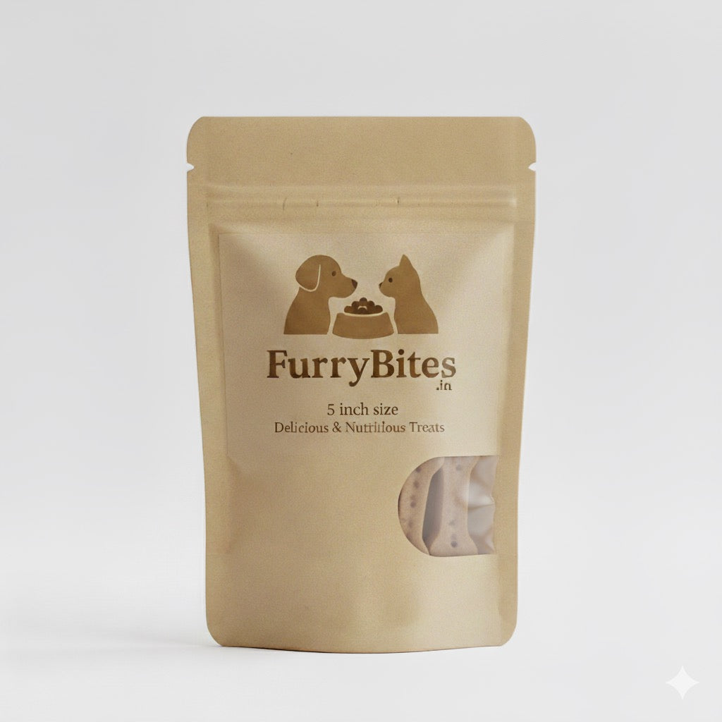FurryBites 5 Inch Bone Treats – 2 pcs Pack